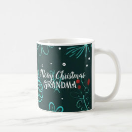 Merry Christmas Grandma Kaffemugg