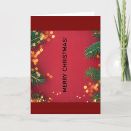 Merry Christmas Greeting Card Kort
