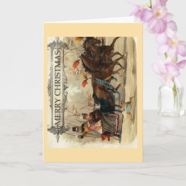 Merry Christmas Greeting Card Kort (Orkide)