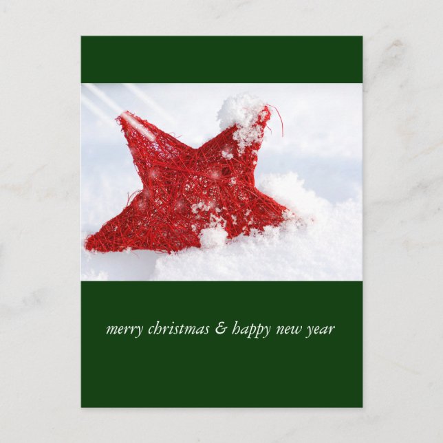merry christmas & happy new year helg vykort (Framsida)
