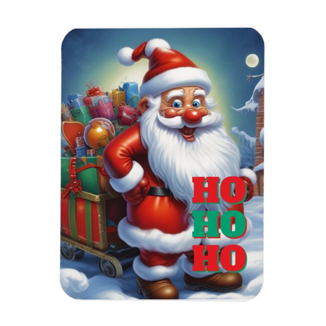 Merry Christmas Happy New Year Holiday Season Card Magnet (Vertikal)