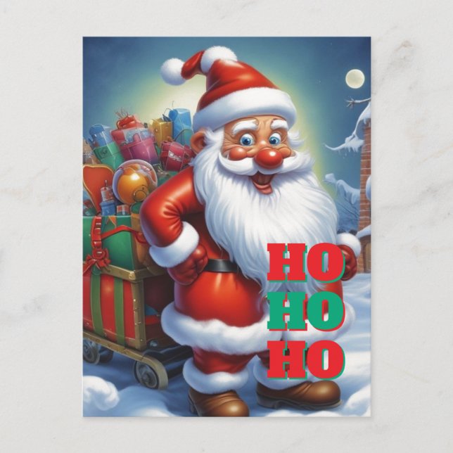 Merry Christmas Happy New Year Holiday Season Helg Vykort (Framsida)