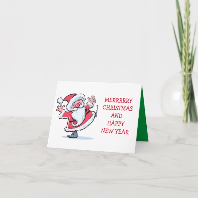 MERRY CHRISTMAS/HAPPY NEW YEAR KORT (Framsida)