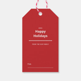 Merry Christmas & Happy New Year Presentetikett