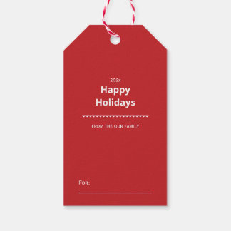 Merry Christmas & Happy New Year Presentetikett