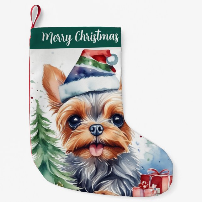 Merry Christmas Hat Festive Yorkshire -  Liten Julstrumpa (Framsidan)