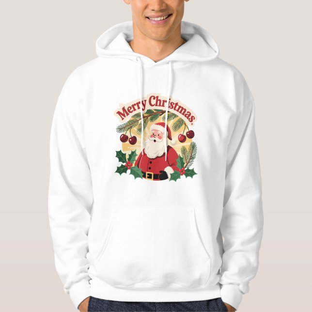 Merry Christmas Holiday Design Hoodie (Framsida)