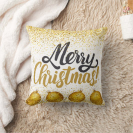 Merry Christmas Holiday Party Glitter Kudde