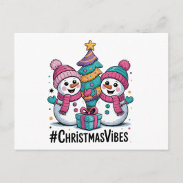 Merry Christmas Holiday Vibes Helg Vykort