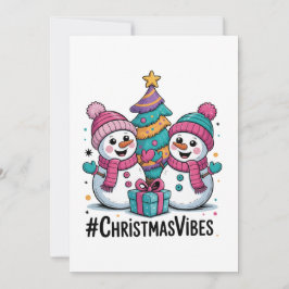 Merry Christmas Holiday Vibes Julkort