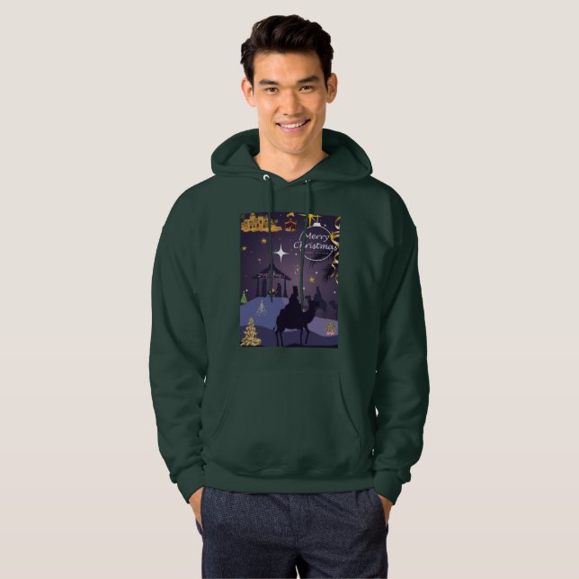 Merry Christmas Hoodie (Hel framsida)