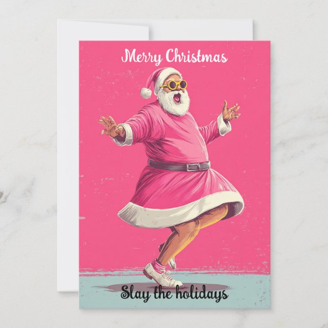 Merry Christmas Humor Santa | Holidays greeting  Julkort (Framsida)