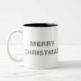Merry Christmas II Black Två-Tonad Mugg