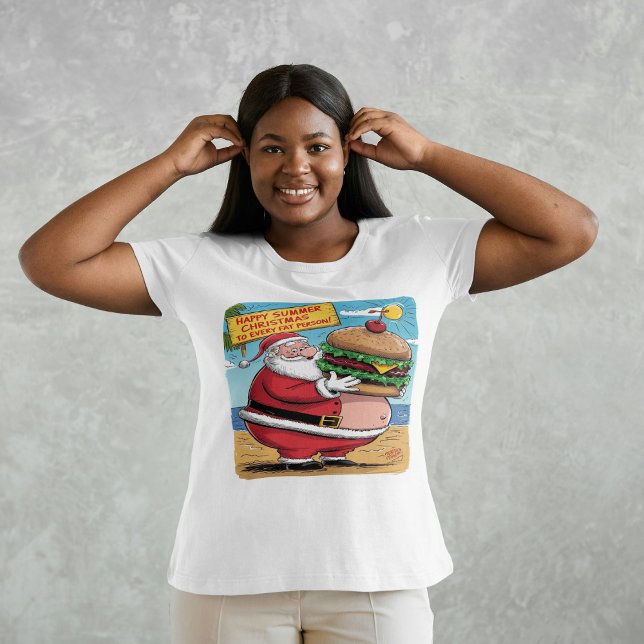 merry christmas in summer for fat people t shirt (Skapare uppladdad)
