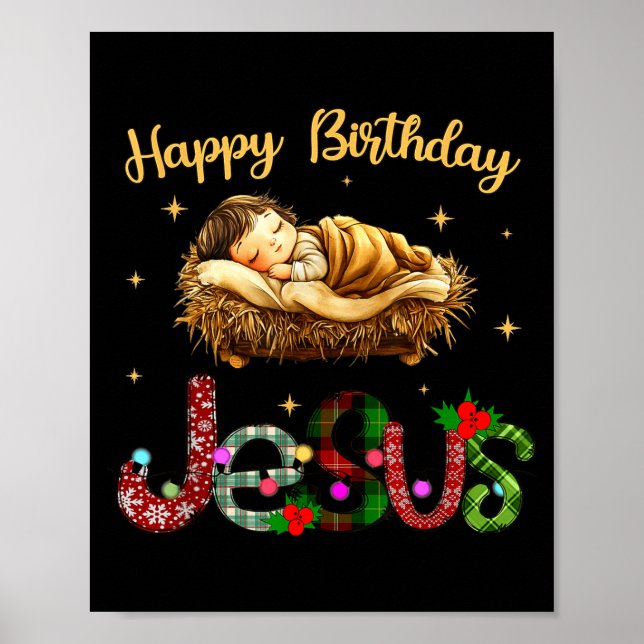 Merry Christmas Jesus Is The Gift To The World Chr Poster (Framsidan)