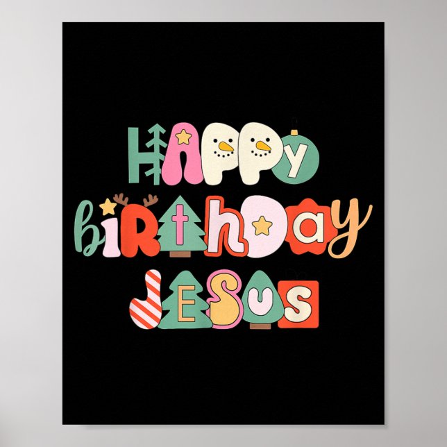 Merry Christmas Jesus Is The Gift To The World Chr Poster (Framsidan)