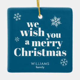 Merry Christmas Julgransprydnad Keramik