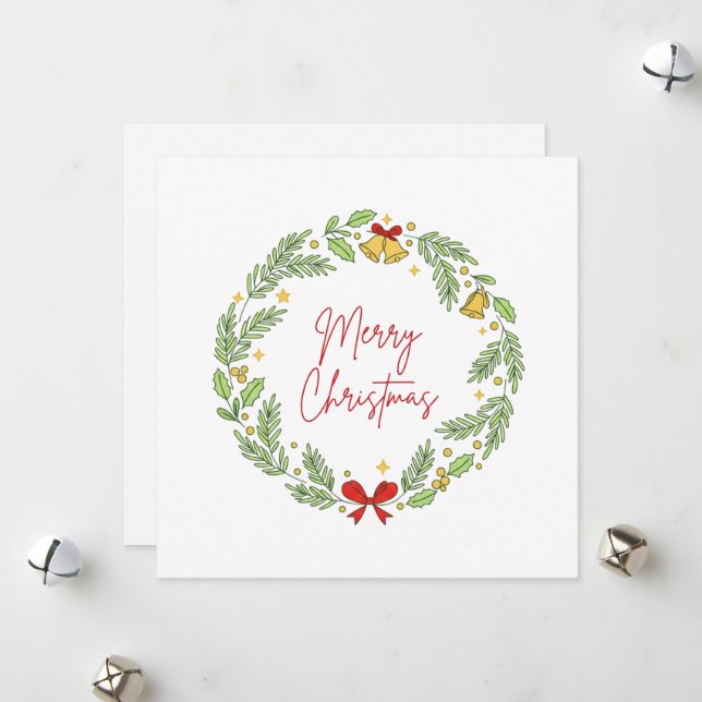 Merry Christmas Julkort (Fram/Back In Situ)