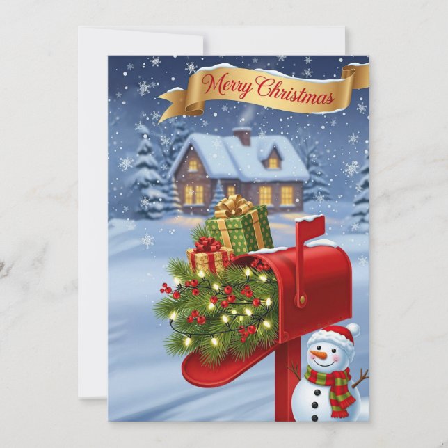 Merry Christmas  Julkort (Framsida)