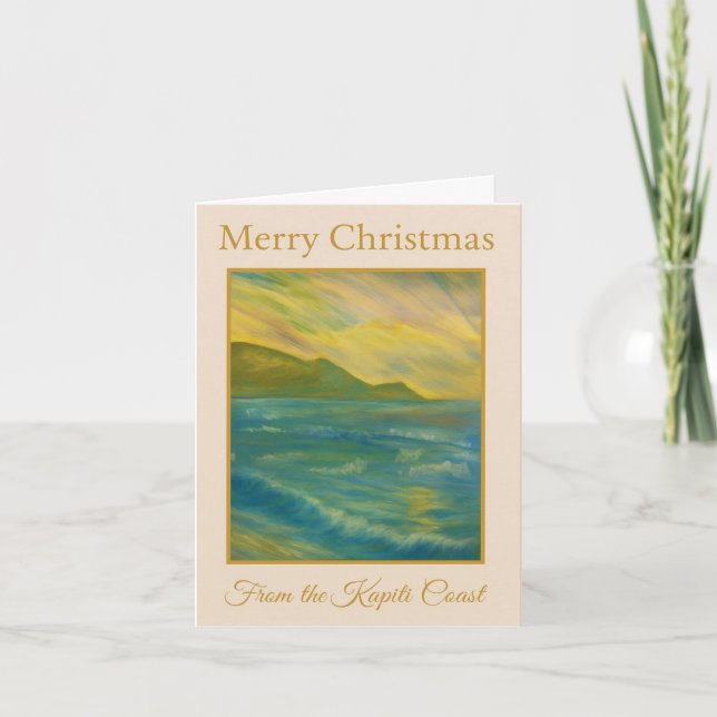 Merry Christmas Kapiti Coast Card — New Zealand  Helgkort (Framsida)