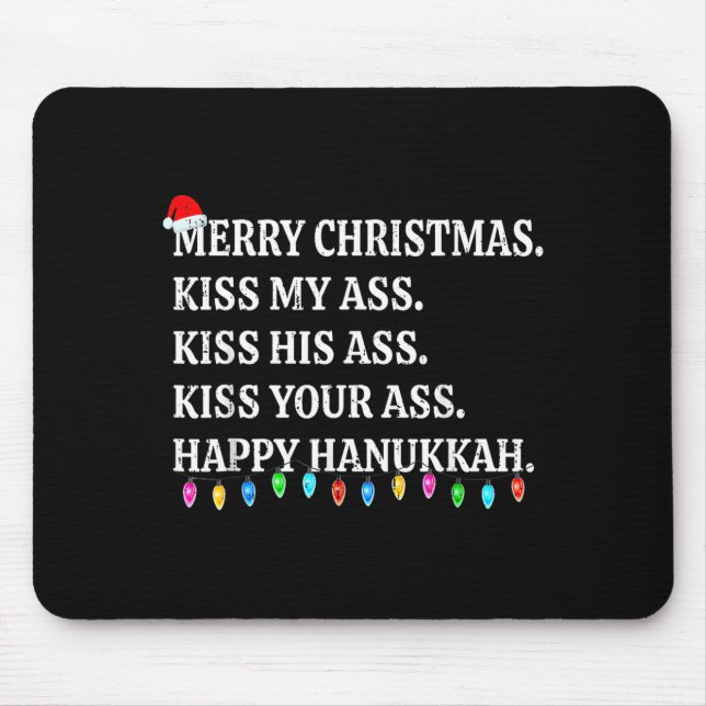 Merry Christmas Kiss My His Your Happy Hanukkah  Musmatta (Framsidan)