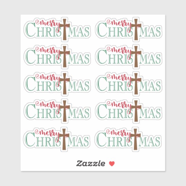 Merry Christmas Klistermärken (Ark)