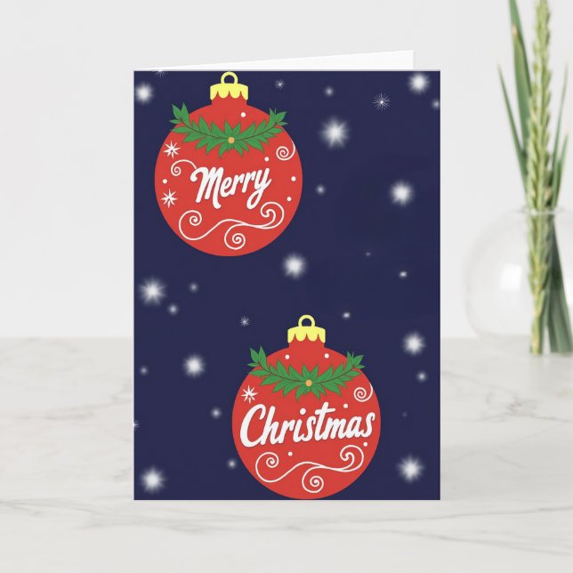 Merry Christmas Kort (Framsida)