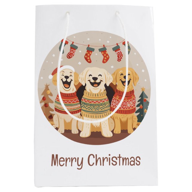 Merry Christmas Labrador Retriever Dogs (Framsidan)
