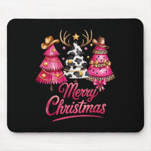 Merry Christmas Leopard Cowhide Nk Xmas Tree Rodeo Musmatta (Framsidan)