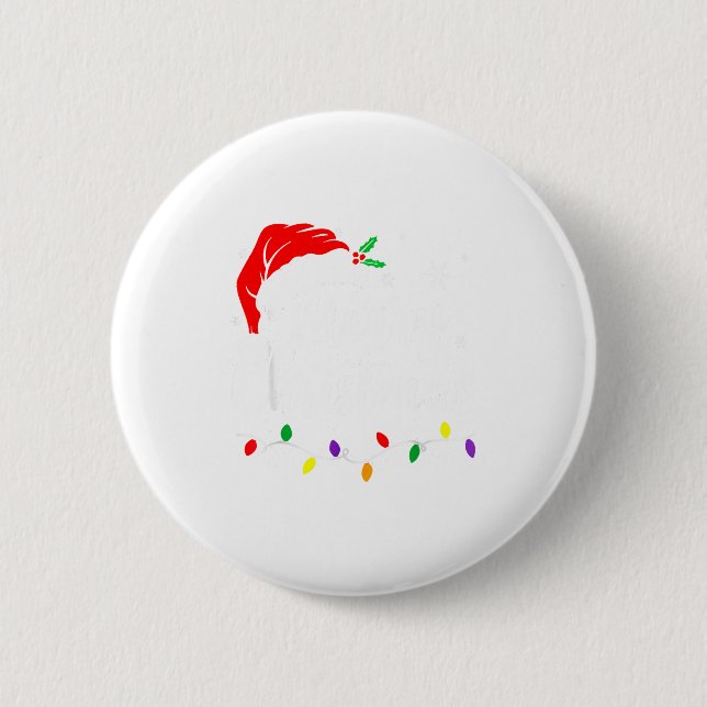 Merry Christmas Lights Red Santa Hat Xmas Family M Knapp (Framsida)