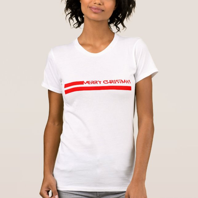 MERRY CHRISTMAS LINES T SHIRT (Framsida)