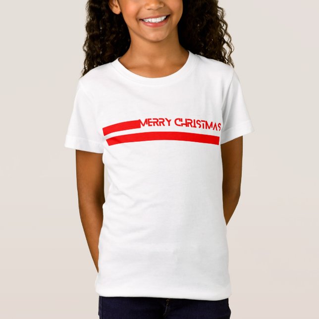 MERRY CHRISTMAS LINES T SHIRT (Framsida)