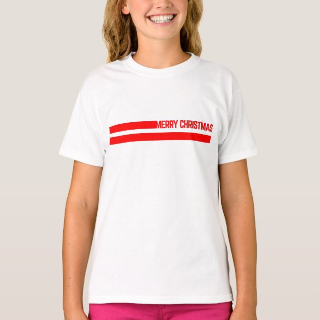 merry christmas lines t shirt (Framsida)