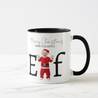 Merry Christmas Little Elf Baby Christmas Gift Mugg
