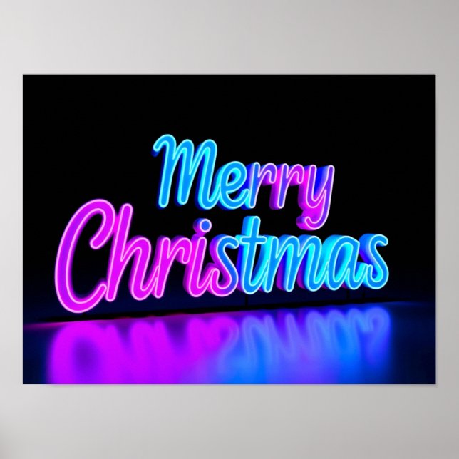 Merry Christmas Luxury Typography Poster Paper H16 (Framsidan)
