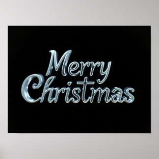 Merry Christmas Luxury Typography Poster Paper H18