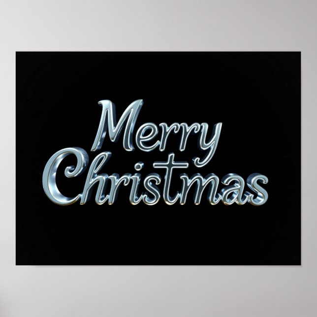 Merry Christmas Luxury Typography Poster Paper H18 (Framsidan)