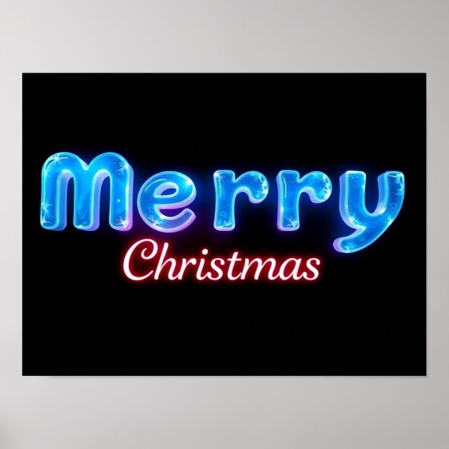 Merry Christmas Luxury Typography Poster Paper H22 (Framsidan)