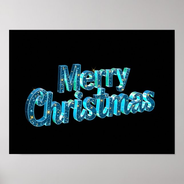 Merry Christmas Luxury Typography Poster Paper H29 (Framsidan)