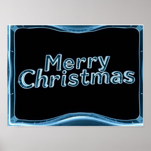 Merry Christmas Luxury Typography Poster Paper H47 (Framsidan)
