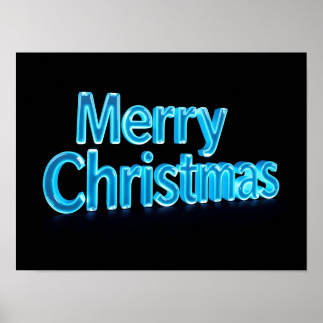 Merry Christmas Luxury Typography Poster Paper H50 (Framsidan)