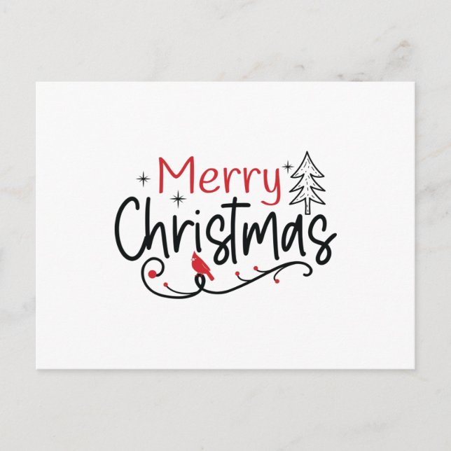 Merry Christmas Magic Vykort (Framsida)