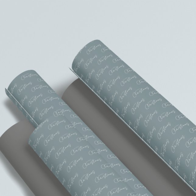 Merry Christmas Minimalist Script Presentpapper (Skapare uppladdad)