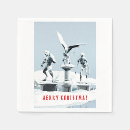 Merry Christmas. Monster ice sculptures Pappersservett