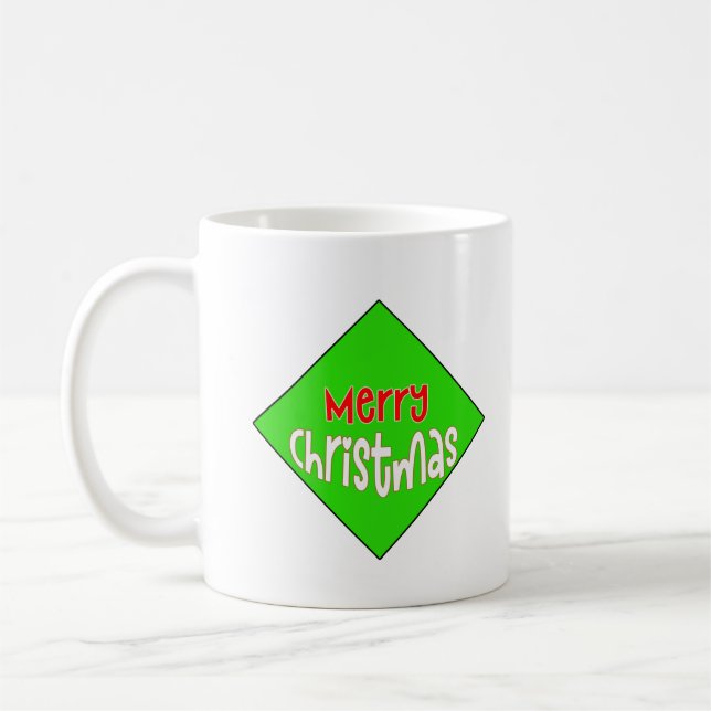 Merry Christmas Mug – Festive Holiday Cheer Kaffemugg (Vänster)