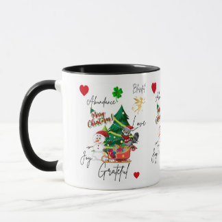 Merry Christmas Mug | Joy, Love & Abundance | Fest Mugg