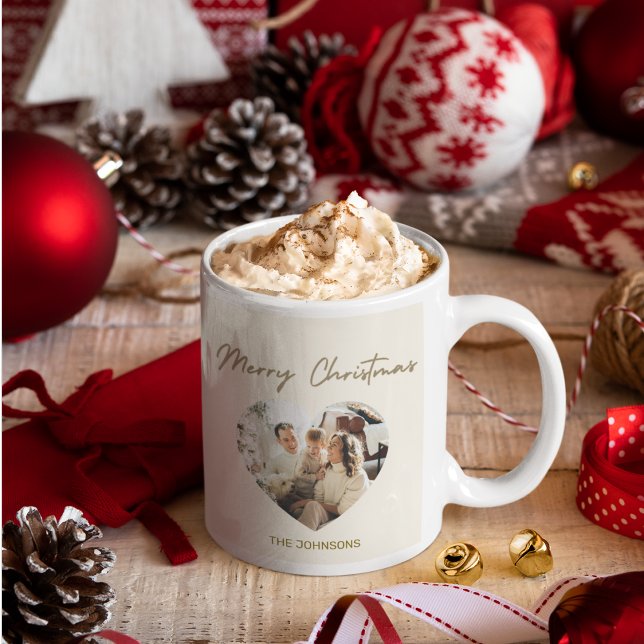 Merry Christmas-mugg | Personlig foto Jumbo Mugg (Skapare uppladdad)