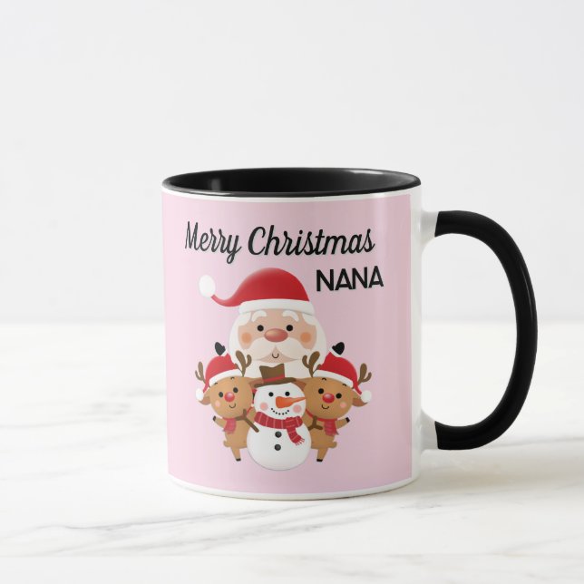 Merry Christmas nana gift Mug Mugg (Höger)
