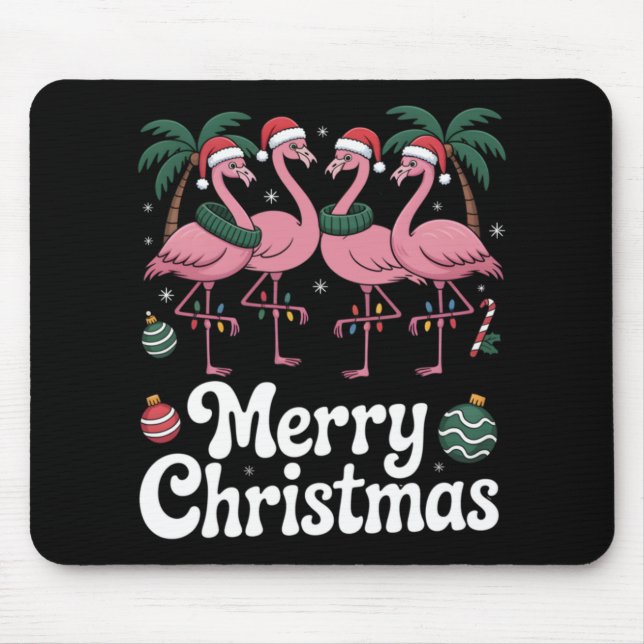 Merry Christmas Nk Flamingo Santa Hat Xmas Light T Musmatta (Framsidan)