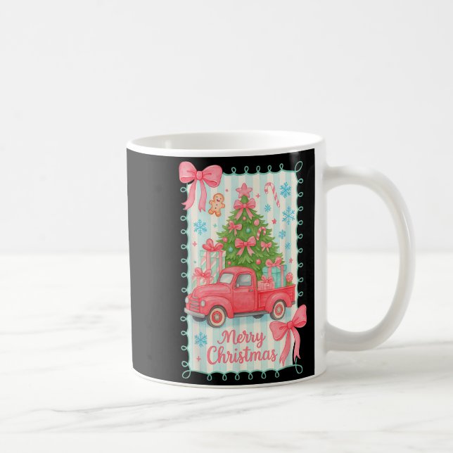 Merry Christmas Nk Truck Family Matching Pajamas G Kaffemugg (Höger)